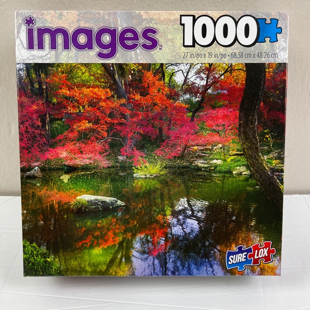 Images Pond Reflections 1000 pc Jigsaw Puzzle autumn fall woods landscape NEW